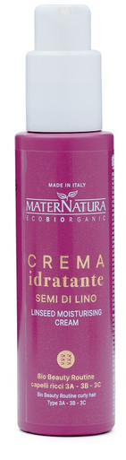 MaterNatura - Crema Idratante Capelli Ricci ai Semi di Lino Confezione 100 Ml