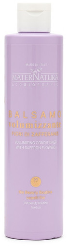 MaterNatura - Balsamo Volumizzante Capelli Fini ai Fiori di Zafferano Confezione 250 Ml