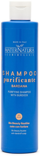 MaterNatura - Shampoo Purificante Cute Anti Forfora alla Bardana Confezione 250 Ml