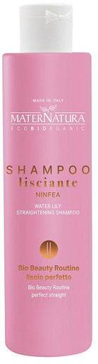 MaterNatura - Shampoo Setificante per Capelli Lisci alla Ninfea Confezione 250 Ml