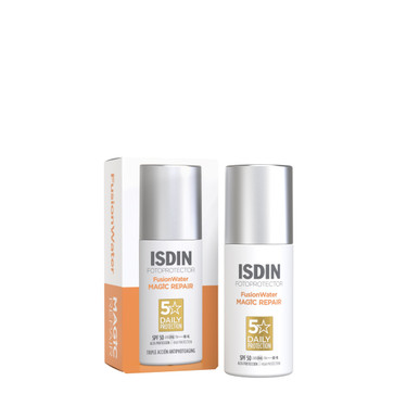 Isdin Fotoprotector Fusion Water Magic Repair Crema Viso Spf50+ Confezione 50 Ml