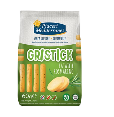 Piaceri Mediterranei - Gristick Patate e Rosmarino Confezione 60 Gr