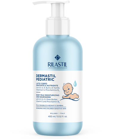 Rilastil - Dermastil Pediatric Latte Corpo Delicato Per Bambini E Neonati Confezione 400 Ml