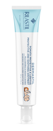 Rilastil - Dermastil Pediatric Pomata Protettiva Lenitiva Confezione 50 Ml
