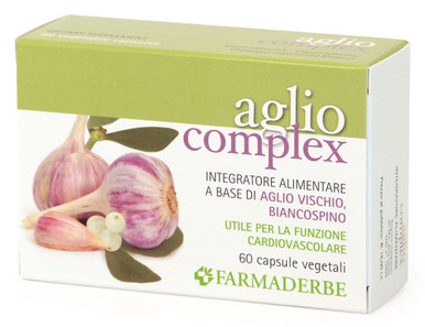 Farmaderbe - Aglio Complex Integratore Alimentare Per La Funzionalità Cardiaca Confezione 60 Capsule
