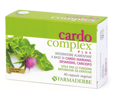 Farmaderbe - Cardo Complex Plus Integratore Funzione Epatica Confezione 40 Compresse