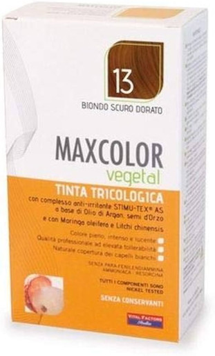 Vital Factors - Max Color Vegetal Tintura Biondo Scuro Dorato 13 Confezione 140 Ml
