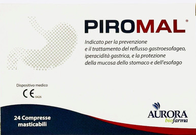 Aurora Biofarma - Piromal Prevenzione E Trattamento Iperacidità Gastrica Confezione 24 Compresse