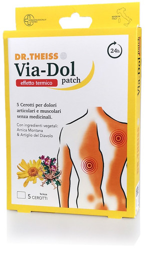Dr Theiss - Via-Dol Patch Termico Per Dolori Articolari E Muscolari Confezione 5 Pezzi