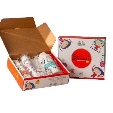 Officina Naturae - Biricco Gift Box Prime Coccole 0+ Confezione da 4 Pezzi