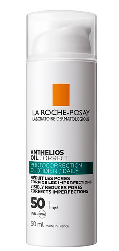 La Roche Posay - Anthelios Crema Solare Oil Correct SPF50+ Confezione 50 Ml