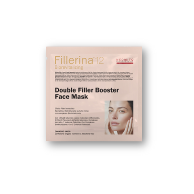 Fillerina - NeoMito 12 Double Filler Biorevitalizing Maschera Viso In Tessuto Monouso Confezione 1 Pezzo