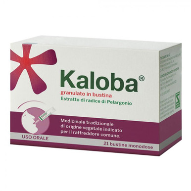 Kaloba - 800 Mg per Sinusite, Raffreddore, Mal di Gola Confezione 21 Bustine