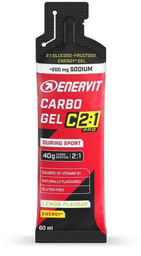 Enervit Carbo Gel C2:1 PRO Gusto Limone con Sodio Confezione 60 Ml