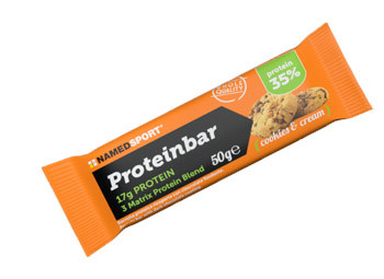 Named Sport - Proteinbar Cookies & Cream Barretta Proteica Confezione 50 Gr