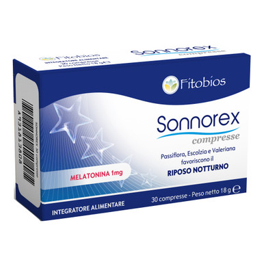 Fitobios - Sonnorex Integratore Melatonina Confezione 30 Compresse