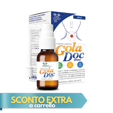 Salugea - Goladoc Spray Gola Naturale Con Propoli Senza Alcool Confezione 20 Ml (Scadenza Prodotto 05/2026)