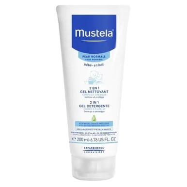 Mustela - 2 in 1 Gel Detergente Corpo E Capelli Per Neonati Confezione 200 Ml