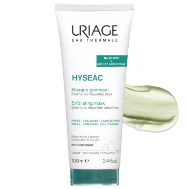 Uriage - Hyséac Maschera Gommage Pelle con Inestetismi Confezione 100 Ml