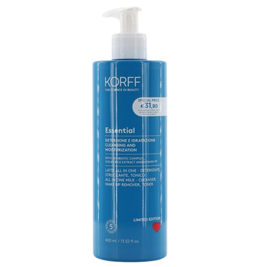 Korff - Essential Latte All In One Detergente Struccante Tonico Viso Confezione 400 Ml