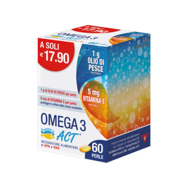Act - Omega 3 Funzione Cardiaca e Celebrale Confezione 60 Perle