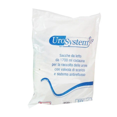 Urosystem - Sacca Da Letto Tubo 90 Cm con Scarico Confezione 30 Pezzi