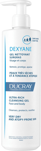 Ducray - Dexyane Gel Detergente Surgras Pelle Secca Tendenza Atopica Confezione 400 Ml