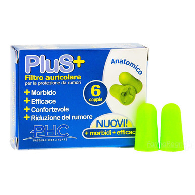 Earplus - Tappi per le Orecchie Confezione 6 Coppie