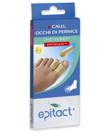 Epitact - Digitube Tubi in Silicone per Piedi Dolore Calli e Occhi di Pernice Confezione 1 Tubo da 10 Cm