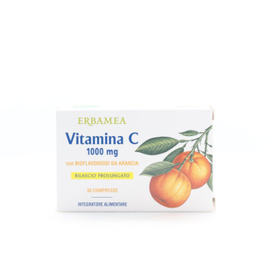 Erbamea - Vitamina C 1000 Mg Integratore Sistema Immunitario Confezione 30 Compresse