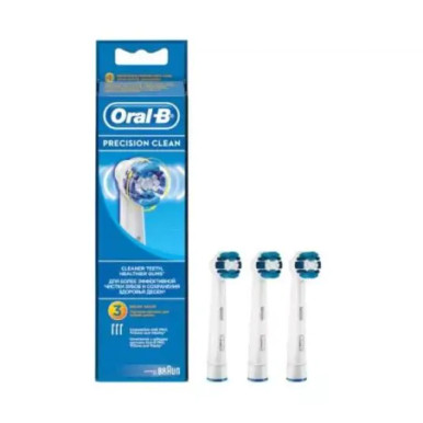Oral B - Precision Clean Testine Di Ricambio Per Spazzolino Elettrico Confezione 3 Pezzi