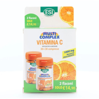 Esi - Vitamina C Pura Integratore Sistema Immunitario Confezione 60 Compresse