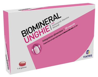 Biomineral - Unghie Integratore Alimentare Rinforzante Confezione 30 Capsule