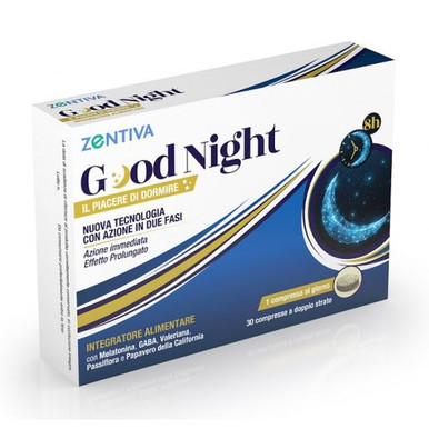 Zentiva - Good Night Integratore per Favorire il Sonno con Melatonina Confezione 30 Compresse