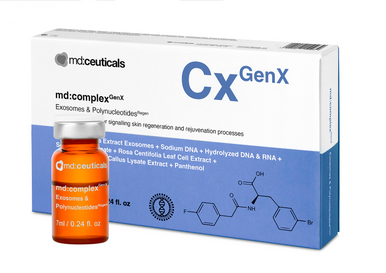 Md Ceuticals - Complex GenX Esosomi & Polinucleotidi Confezione 5 Flaconi da 7 Ml