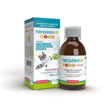 Herpaso - Herpasovir Kids Integratore per Bambini Difese Immunitarie Confezione 250 Ml