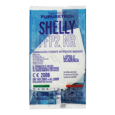 Fupuretech - Shelly FFP2 Colore Bianca Confezione 1 Pezzo