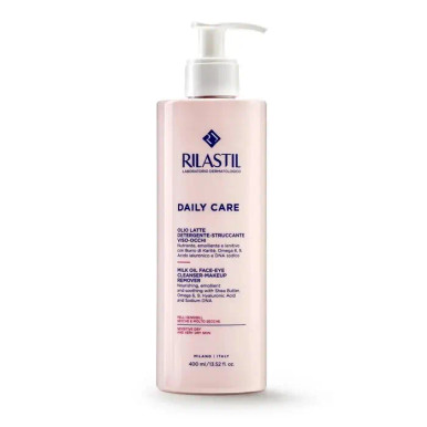 Rilastil - Daily Care Olio Latte Detergente Struccante Viso E Occhi Confezione 400 Ml