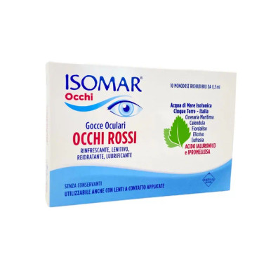 Isomar - Occhi Rossi Gocce Oculari Lenitive Confezione 10 Flaconcini