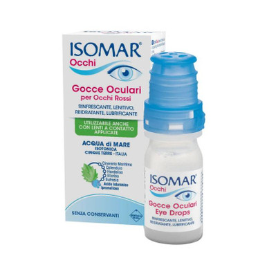Isomar - Occhi Rossi Gocce Oculari Lenitive Confezione 0.2% 10 Ml