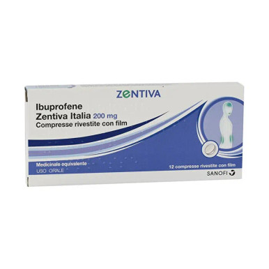 Zentiva - Ibuprofene 200 Mg Confezione 12 Compresse Rivestite (Scadenza Prodotto 03/2026)