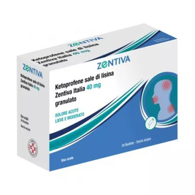 Zentiva - Ketoprofene Sale di Lisina Confezione 24 Bustine