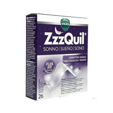 ZzzQuil - Nasal Strips Cerotti Nasali Decongestionanti Confezione 10 Pezzi