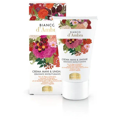 Helan - Bianco D'Ambra Crema Mani e Unghie Idratante Confezione 50 Ml