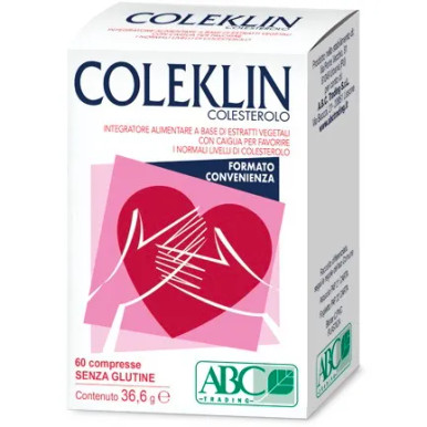 Abc - Coleklin Colesterolo Integratore Funzione Cardiaca e Colesterolo Confezione 60 Compresse