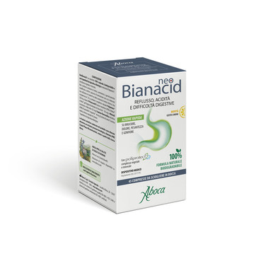 Aboca - NeoBianacid Integratore Reflusso e Mal di Stomaco Gusto Limone Confezione 15 Compresse