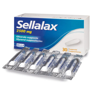 Sella - Sellalax Supposte di Glicerolo Contro la Stitichezza Confezione 30 Supposte