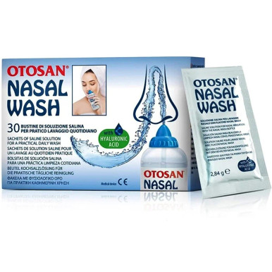 Otosan - Nasal Wash Soluzione Salina per Lavaggio Nasale Confezione 30 Bustine