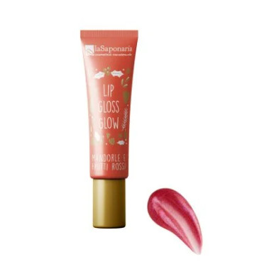La Saponaria - Lip Gloss Scintillante Mandorle E Frutti Rossi Confezione 1 Pezzo