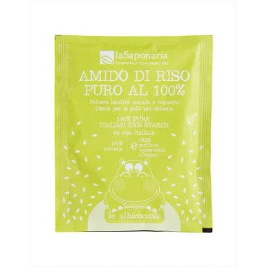 La Saponaria - Le Albicoccole Amido di Riso Italiano 100% Puro Confezione 30 Gr